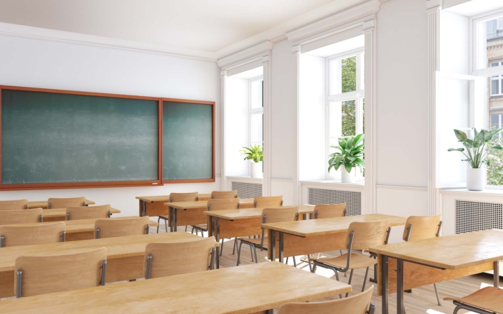 empty school classroom