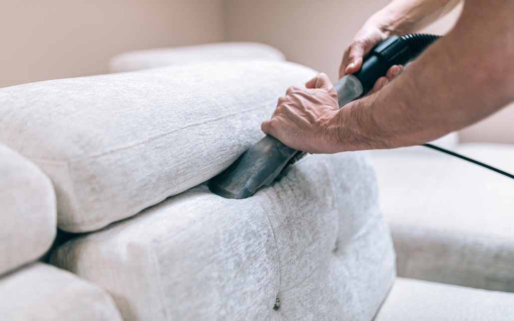 Professional cleaning couch upholstery