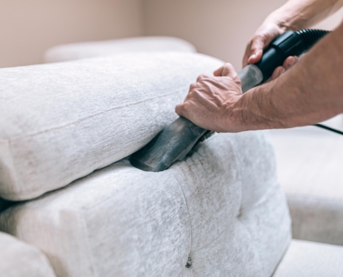 Professional cleaning couch upholstery